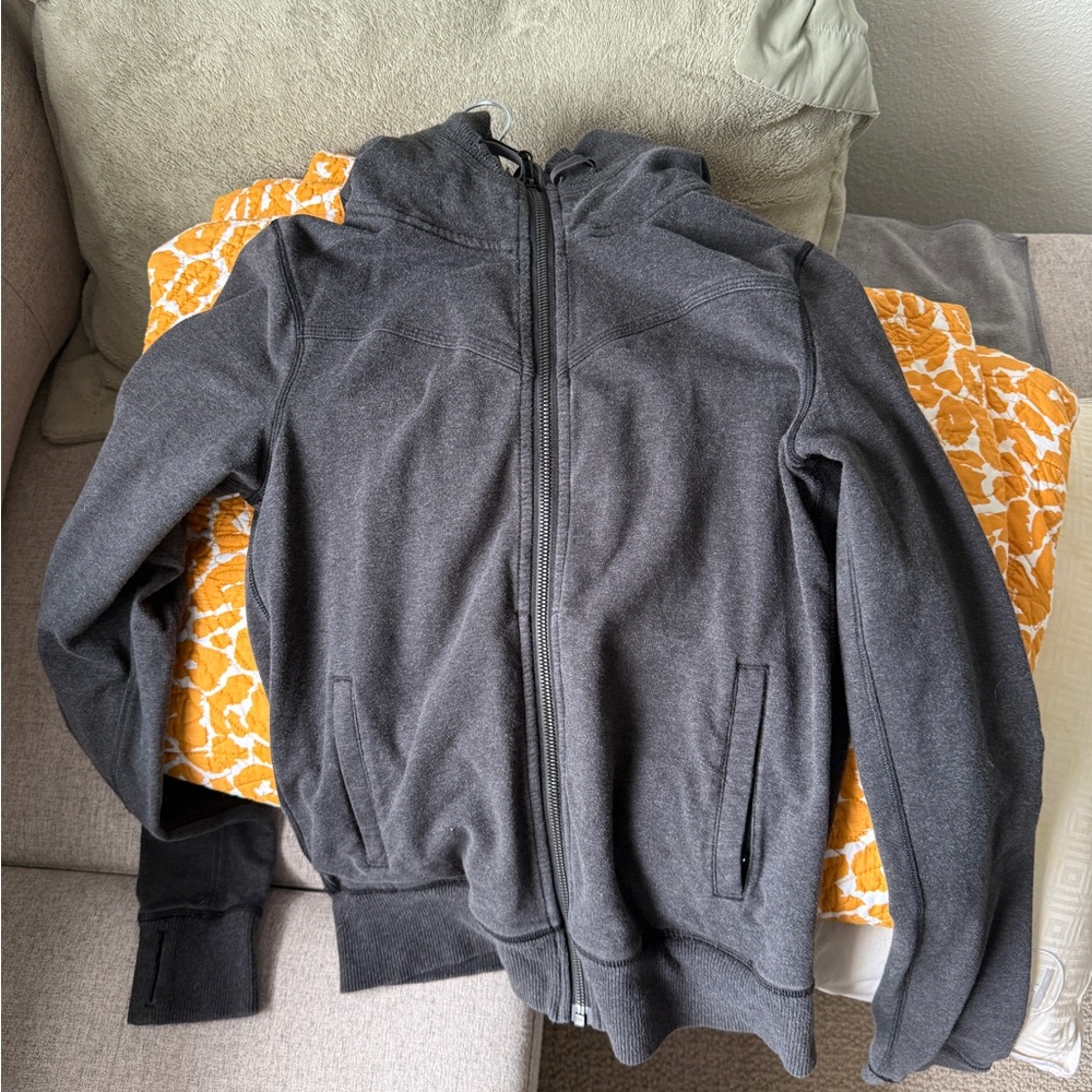Gray Zip-Up Hoodie lululemon 6